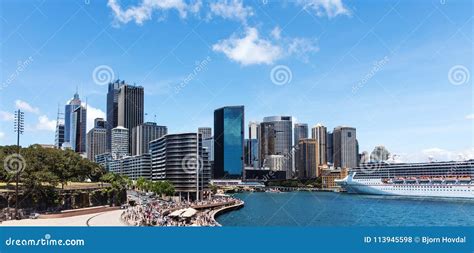 Circular Quay Da Skyline De Sydney Foto De Stock Editorial Imagem De