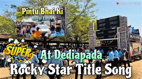 Pintu Bhai की Royal Entry At Dediapada 😱💥 Rocky Star Band Youtube