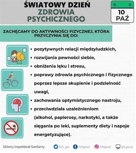 Pa Dziernika Wiatowym Dniem Zdrowia Psychicznego Przedszkole Nr