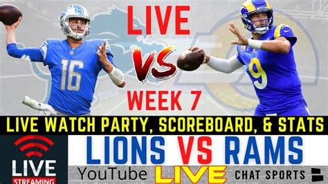 Lions Vs Rams Live Streaming Scoreboard Play By Play Game Audio And Highlights Nfl Week 7