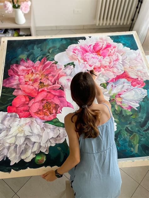 Big Watercolor Painting Artist Janet Pulcho Watercolor Flower Art