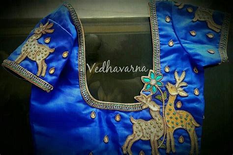 Pin By Almeenaprabhu On Embroidery N Aari Work Blouse Designs