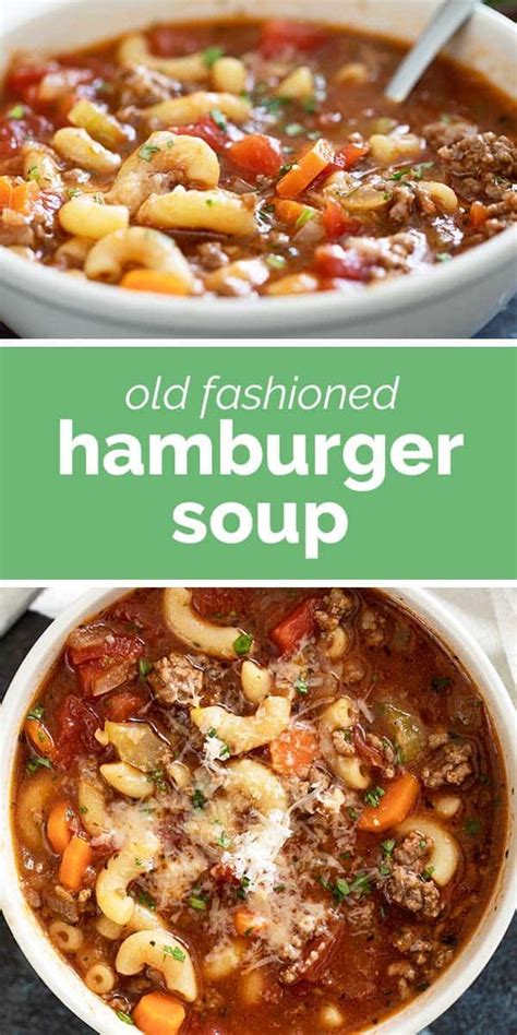 Vegetable Hamburger Soup Artofit