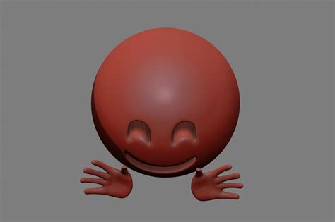 Emoji Hugging Face D Model Cgtrader