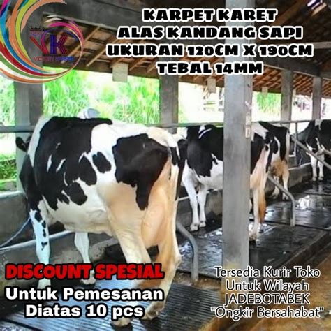 Jual KARPET SAPI UKURAN 120 CM X 190 CM TEBAL 14MM KARET ALAS KANDANG