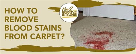 How To Remove Blood Stains From Carpet Detailed Answer