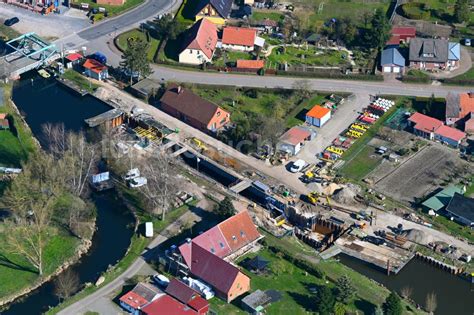 Luftaufnahme Banzkow Neubau Der Schleusenanlagen Am Ufer Der