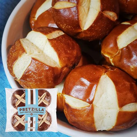 Pretzilla Burger Buns 4 Ct Gourmet Kitchn