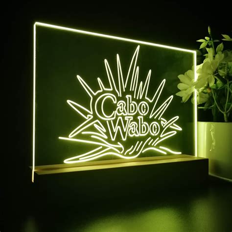 Cabo Wabo Tequila Neon Pub Bar Sign Led Lamp Pro Led Sign