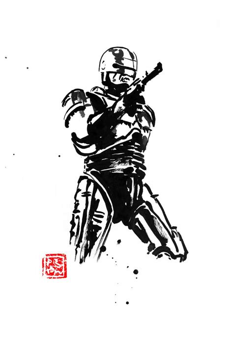 Robocop Drawing By Pechane Sumie Saatchi Art