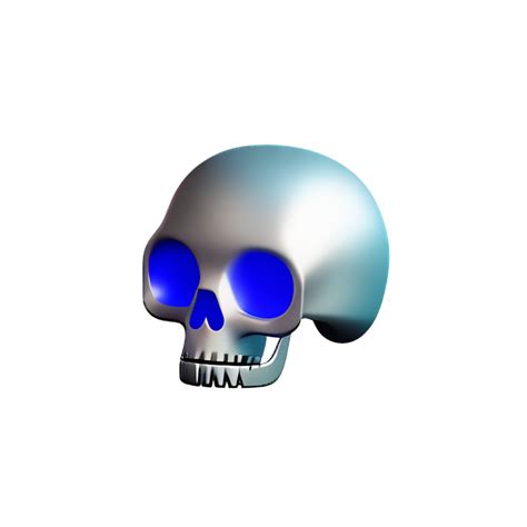 Skull 3d Icon Illustration 28584360 Png