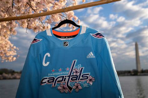 Washington Capitals release new cherry blossom jerseys in sky blue