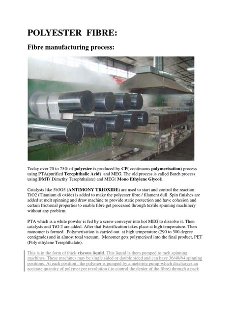 Pdf Polyester Manufacturing Process Dokumen Tips