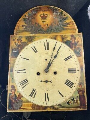 Antique Grandfather Long Case Clock Movement Weight Driven Early S