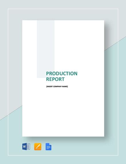 22+ Production Report Templates - Docs, PDF, Word, Pages