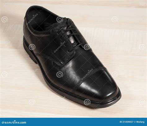 Black Leather Shoes stock image. Image of isolated, white - 21459057