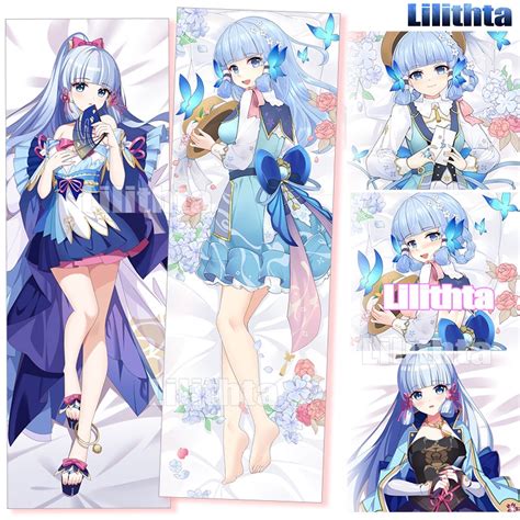 Dakimakura Longcase Genshin Impact Kamisato Ayaka Game Anime Character Body Pillow Cover Pillow