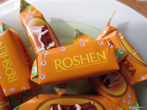 konfety roshen korovka molocnaia konfety kotorye ne konfety