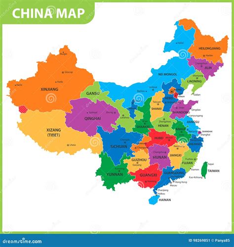 China Map With States And Capitals - United States Map