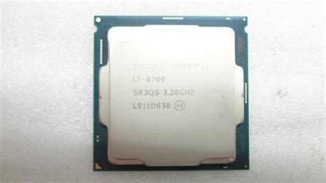 【傷や汚れあり】cpu Intel Core I7 I7 8700 Sr3qs 32ghz Socket 1151 中古動作品b819①