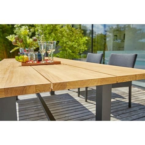 Sunfun Gartentisch L X B X H 240 X 100 X 75 Cm Teak Natur BAUHAUS