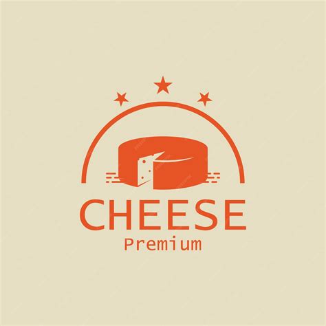 Plantilla De Logotipo De Queso Con Concepto De Vector Vector Premium