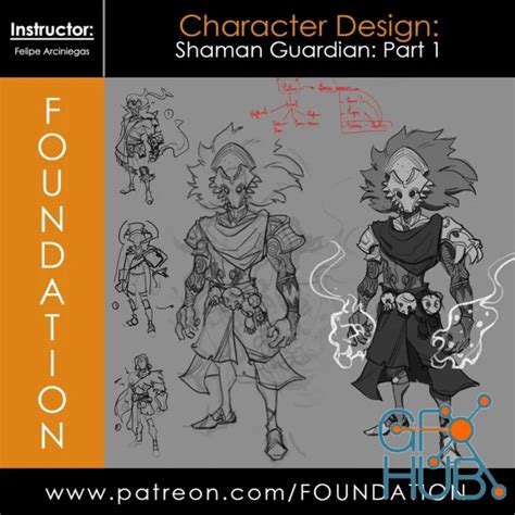 Foundation Patreon Character Design Shaman Guardian Part 1 With