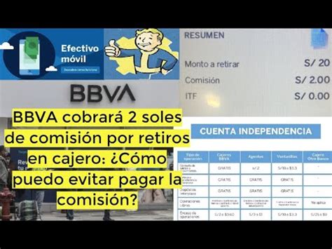 Comisiones por retiro en cajeros Cuánto cobra BBVA prestatips