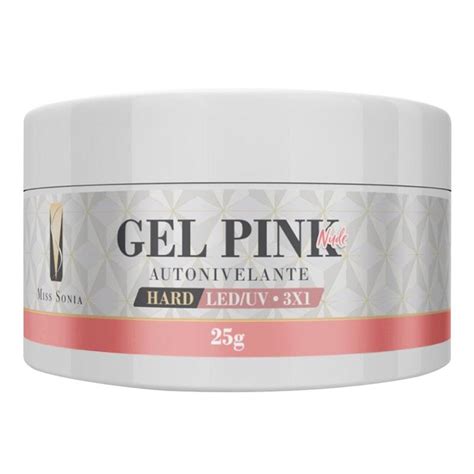 Gel Led Uv Hard Miss Sonia Pink Nude Alongamento Unhas 25g Gel Para Unhas Magazine Luiza