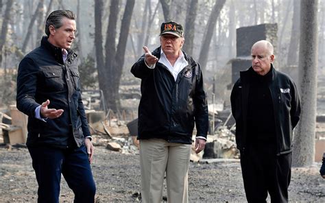 Trump On California Wildfires Gov Gavin Newsom Responds To Criticism Threat To Cut Aide The