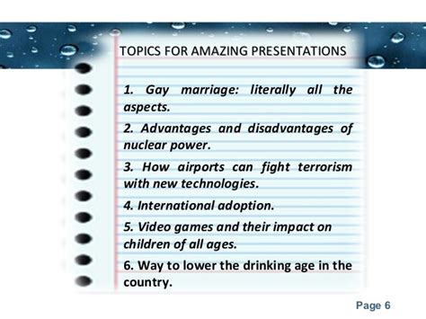 Presentation topics for college students