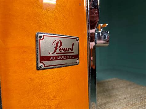 Pearl Mlx 16 X 14 Tom In Liquid Amber Early 1990 S Horny S Drums