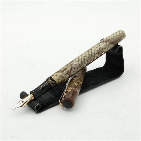 Swan Mabie Todd Self Filler Snake Skin Fountain Pen Catawiki