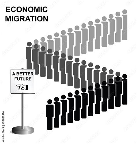 Economic migration Stock Vector | Adobe Stock