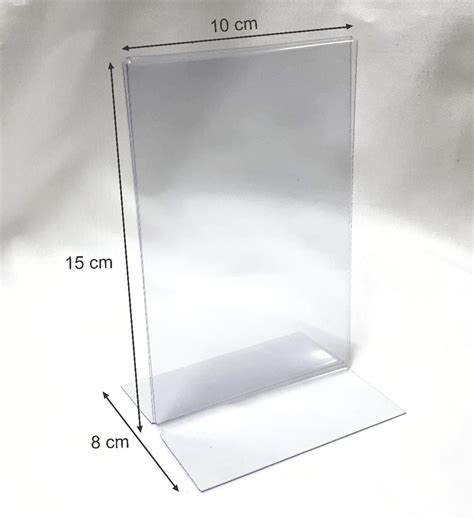 Display Expositor Em T A Acr Lico Pvc Cristal Kit C Un A