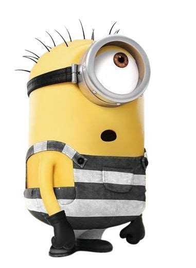 A Small Yellow And Black Minion Holding A Magnifying Glass