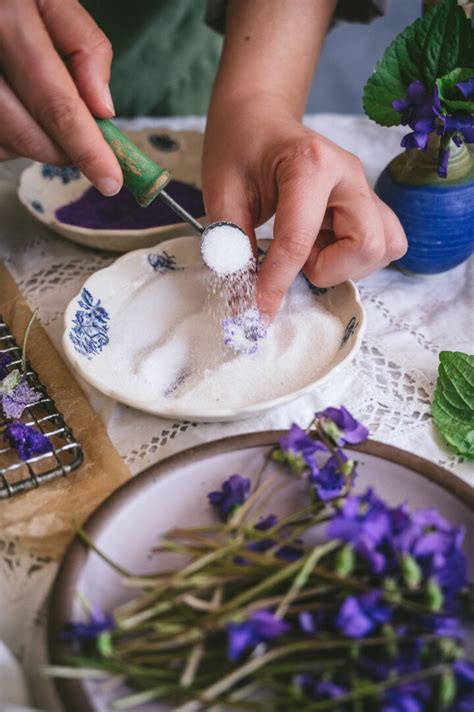 How to Make Candied Violets (Sugared Violets Recipe) | Fare Isle