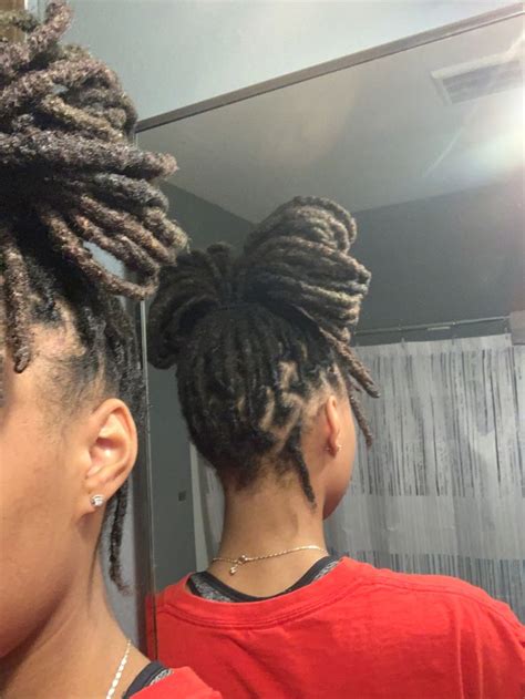 how to put locs in a bun
