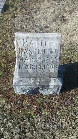 Mary Amanda Mattie Trout Casement 1866 1903 Mémorial Find a Grave