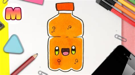 Como Dibujar Una Botella De Refresco Kawaii Dibujos Kawaii Faciles