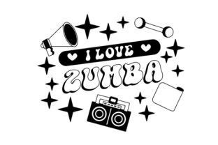 I Love Zumba SVG Cut File By Creative Fabrica Crafts Creative Fabrica