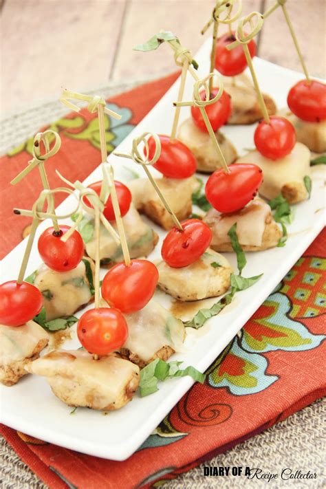 Chicken Caprese Bites Diary Of A Recipe Collector