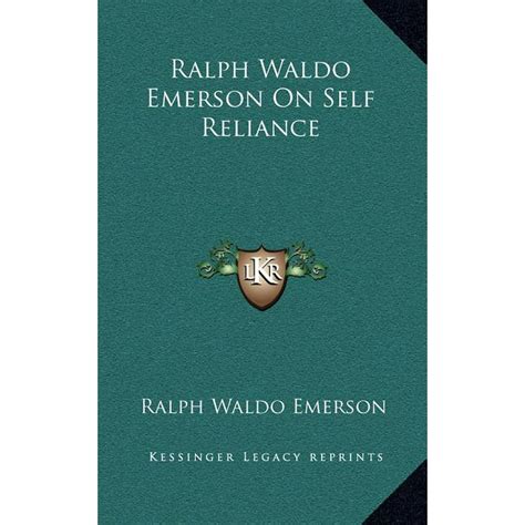 Ralph Waldo Emerson On Self Reliance Hardcover