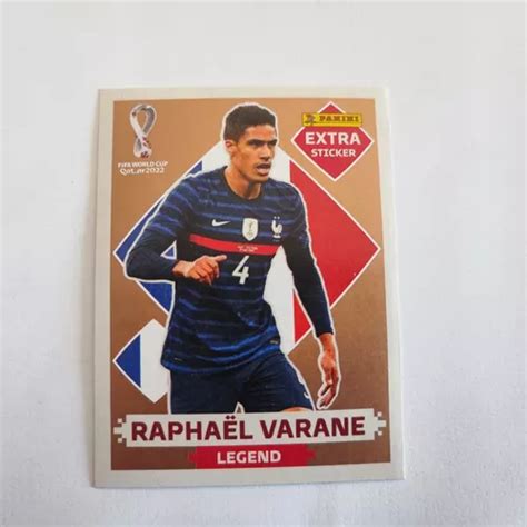 Lamina Mundial Qatar 2022 Extra Sticker Raphael Varane En Venta En