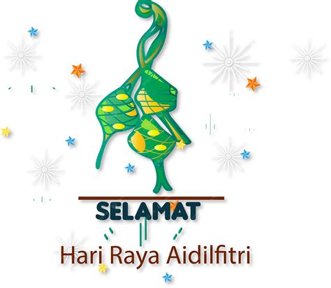 Diseño Minimalista Selamat Hari Raya Aidilfitri Con Transparente Png