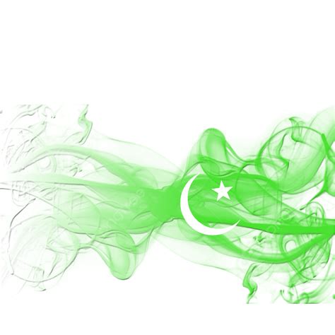 Abstract Smoke Fill With Pakistani Flag For Background Abstract