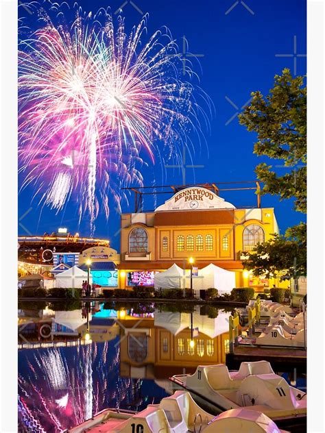 Fireworks At Kennywood Park Poster By Carlacardello Redbubble