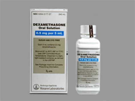 Rx Item Dexamethasone 0 5 Mg 5 Ml Sol 240 Ml By Hikma Pharma