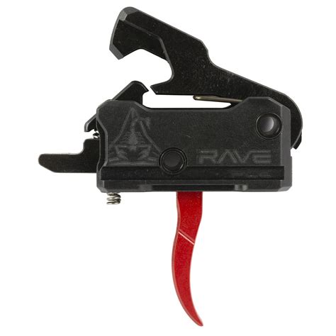 Rise Armament Rave Pcc Trigger Curved Red 4shooters