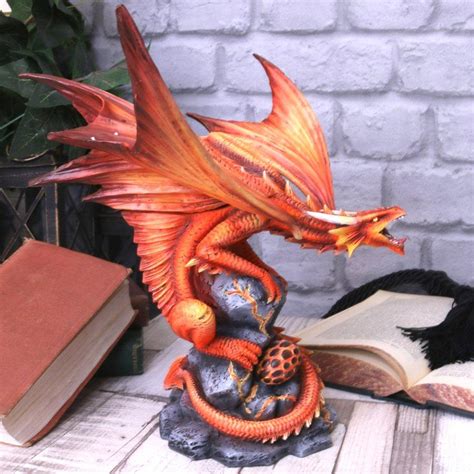 Adult Fire Dragon Figurine By Anne Stokes Nemesis Now D4519n9